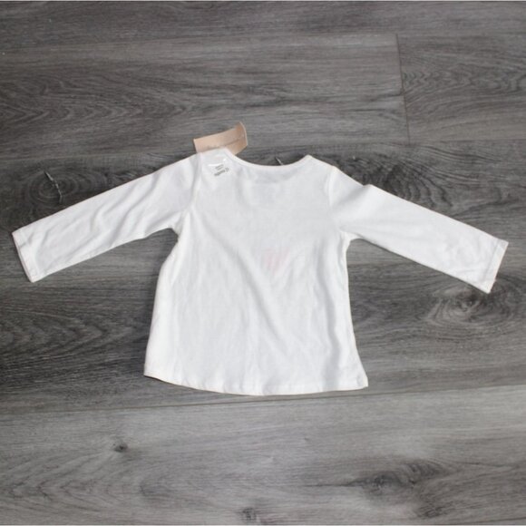 First Impressions Infant Long Sleeve 'Awesome Girl' T-Shirt-White-12 Months - Picture 5 of 5